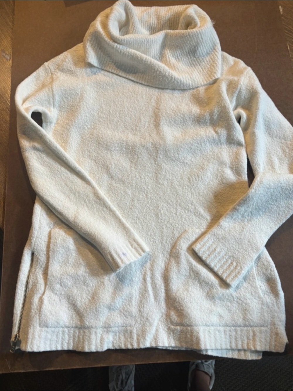 Talbots Cream Cowl Neck Sweater